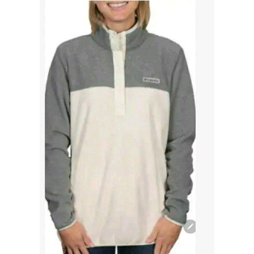 Columbia Womens Benton Springs Pullover  With Top snap, Closure Size Small